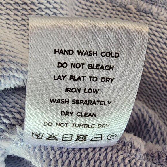 Tularosa Green Revolve Womens XS Sweatshirt The Kelly Henley Baby Blue - Picture 8 of 9